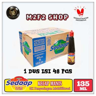 Sedaap Kecap Manis Botol Kecil Plastik Pet - 135 ml (Kemasan Karton)