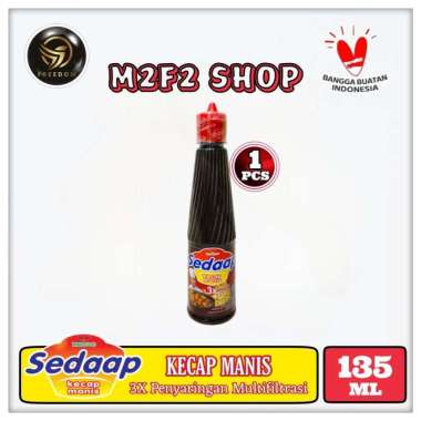 Sedaap Kecap Manis Botol Kecil Plastik Pet - 135 ml (Kemasan Satuan)