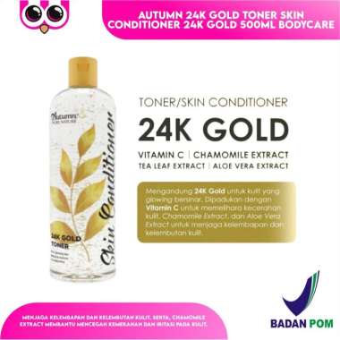 AUTUMN 24K GOLD TONER SKIN CONDITIONER 24K GOLD 500ML BODYCARE