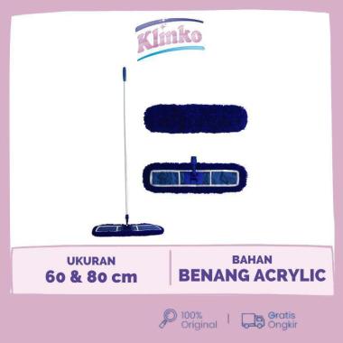 Klinko - Lobby Duster Blue Pel Sapu Lantai Kantor 1 SET 80 CM