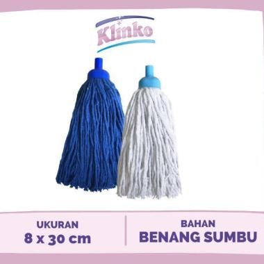 Klinko - Round Mop Lacop Refil Kain Pel Lantai Biru