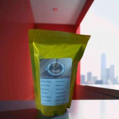 Kopi Biji Roasting/Bubuk Robusta Lampung Premium/Natural 250 gram Bubuk Kasar