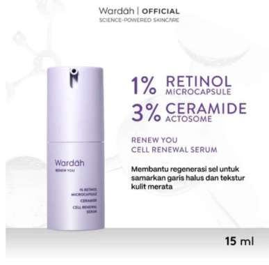 WARDAH RENEW YOU 1% Retinol Microcapsule Ceramide Cell Renewal Serum