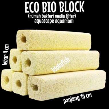 ECO BIO BLOCK 2 pc rumah bakteri media filter aquascape aquarium