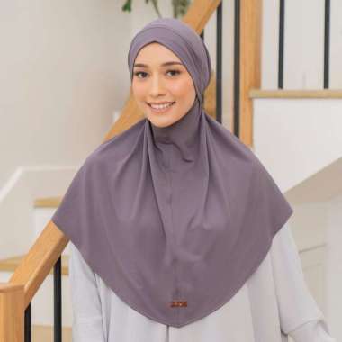 Lozy Hijab - Wafa Instan (French Khimar Instan) Dark Grey