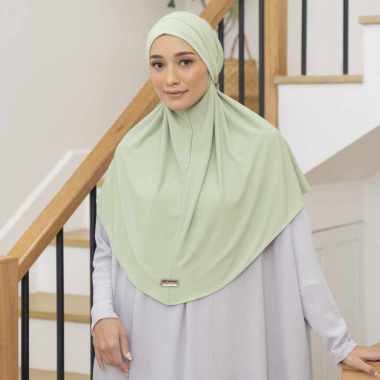 Lozy Hijab - Wafa Instan (French Khimar Instan) Soft Sage