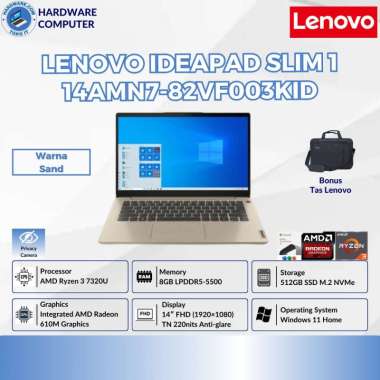LENOVO IDEAPAD SLIM 1 14AMN7 3KID 3NID RYZEN 3 7320U 8GB 512GB 14" W11