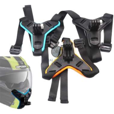 Chin Mount Helmet Mounting Dagu Helm Motovlog Gopro Action Cam Kamera HP Handphone Smartphone Vlog p