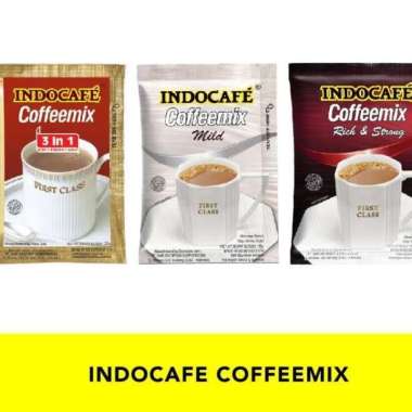 INDOCAFE CoffeeMix 3in1 Varian BARU (MILD, RICH&STRONG, NORMAL) RENCENG Mild