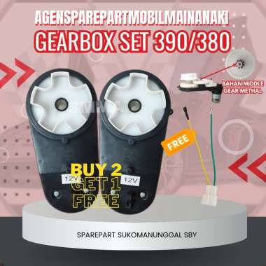 ⚡Ready⚡Gearbox Mobil Motor Bintang 5 Mainan Aki 390 tipe kecil 20.000rpm 6v