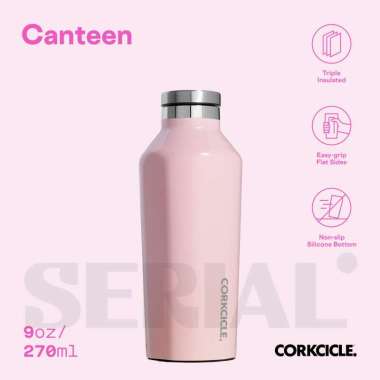 CORKCICLE® Canteen 9oz - Classic Rose Quartz