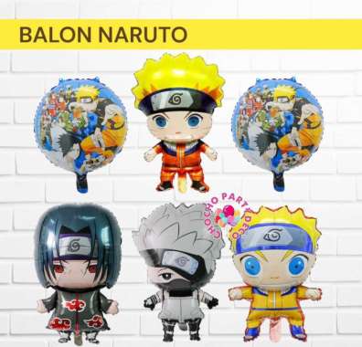 Balon NARUTO / Balon Foil Naruto Kakashi Sasuke Mini Naruto