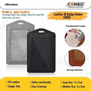 ID Card Kulit / Name Tag Kulit / Card Holder / Tempat Kartu Id Card / Name Badge Kulit / Card Case 2