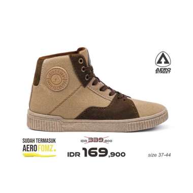 Aerostreet 37-44 Carpenter Mocca Krem Coklat - Sneakers Casual 37