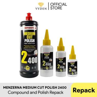 MENZERNA Medium Cut Polish 2400 Repack Ecer 50ml 100ml 250ml ompon Medium Terbaik MURAH 100ml