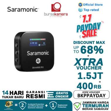 BKP Saramonic Blink 900 S2 Dual-Channel Wireless Microphone 2.4GHz Garansi RESMI
