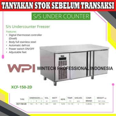 RSA XCF-150-2D SS Kitchen Refrigeration Undercounter Freezer 2 Pintu - Stainless Steel Under Counter