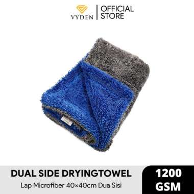 Lap Pengering Cuci Mobil VYDEN Drying Towel Twisted Loop Premium Korean Microfiber 600GSM Water Magn