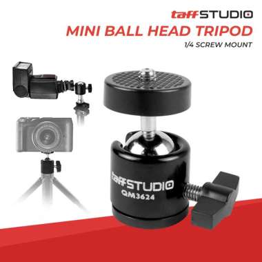 Mini Ball Head Tripod Kamera DSLR 360 Swivel 1/4