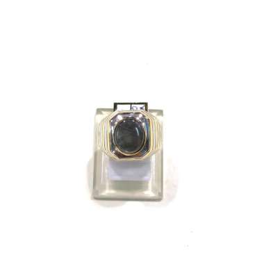 Cincin Batu Nilam Black Star Uk 19 Emas Kuning 750