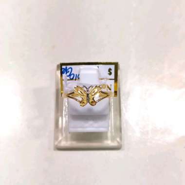 Cincin Kupu Kupu Uk 11 Emas Kuning 700