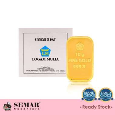 Logam Mulia Antam 10gr Emas Batangan Semar Nusantara