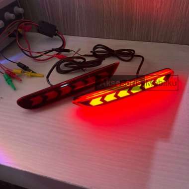 Led Bumper Livina Reflector XTrail Lampu Mata Kucing