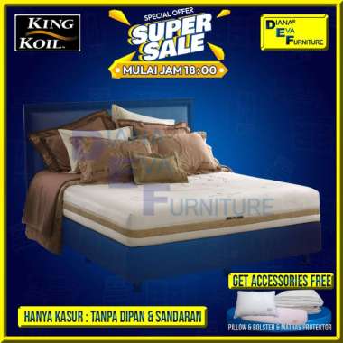 King Koil Princess Elizabeth Kasur Matras Latex 160 x 200 putih