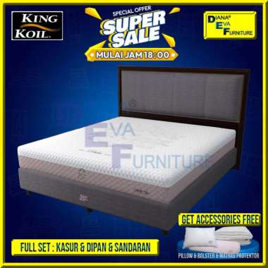 King Koil Duke Kasur Full Latex (Free Bed Set) 180 x 200 putih