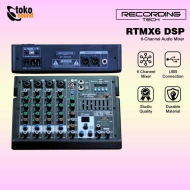 Recording Tech RT-MX6 DSP RecordingTech Mixer 4 Channel Soundcard