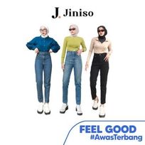 JINISO - Highwaist Boyfriend Feel Good Jeans