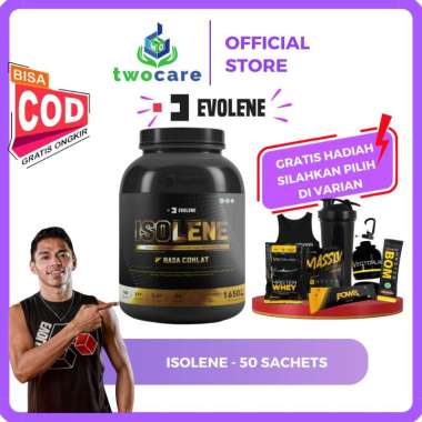 Evolene Isolene Isolate Whey Isolate 50 Sachet Stroberi | Sachet PWO