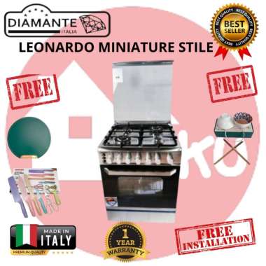 Freestanding Diamante Leonardo Miniature Stile Freestanding Cooker