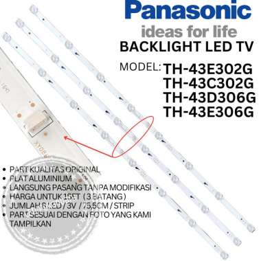 BACKLIGHT LED TV PANASONIC TH 43E302G 43E306G BL