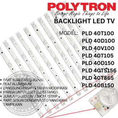 BACKLIGHT LED TV POLYTRON PLD 40D100 40D150 40 INCH BL LAMPU 5K 3V