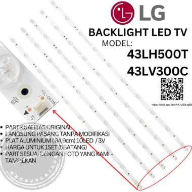BACKLIGHT LED TV LG 43 INC 43LH500 T 43LH500T 43LH LAMPU BL 10K