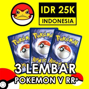 Promo Set 3 Kartu Pokemon V RR - Original TCG Pokemon Indonesia