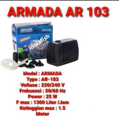recent AA 103 pompa celup aquarium armada ar 103
