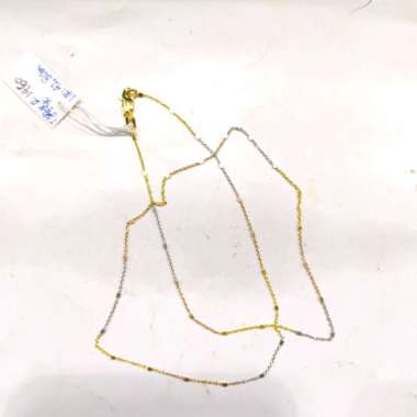 Kalung Tiara Jedar Triple Colour Emas Kuning 750
