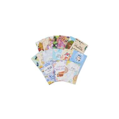 SK-C823 Amplop Lebaran Isi 50PCS Motif Karakter Dompet Uang Hari Raya Idul Fitri / Amplop THR Ampau 