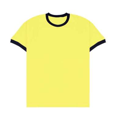 ELLIPSESINC Ringer Tee Wanita Polos L KUNING