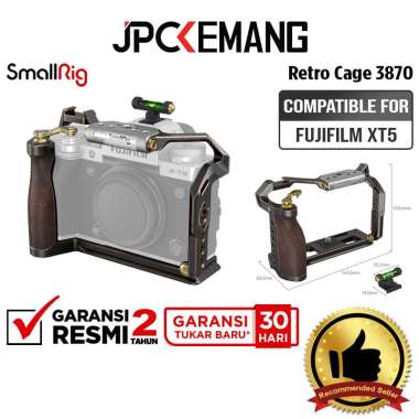 JPC KEMANG SmallRig Retro Handheld Cage Kit for Fujifilm XT5 3872 / 3870 Small Rig Fuji X-T5 GARANSI