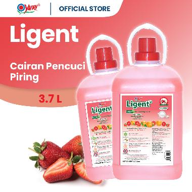Yuri Ligent Sabun Cuci Piring Grapefruit Gallon [3.7 L] isi 2 Pcs