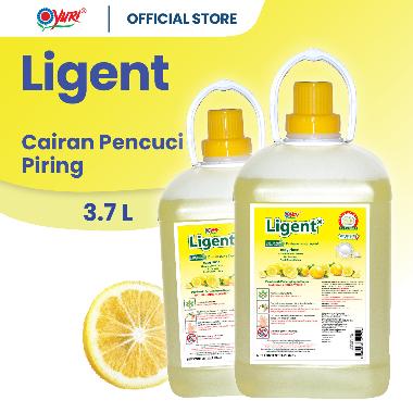 Yuri Ligent Sabun Cuci Piring Lemon Gallon [3.7 L] isi 2 Pcs