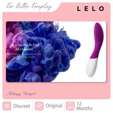 LELO Mona Wave, Moving Internal Stimulator (Stimulasi untuk Wanita dengan Getaran & Gerakan) Black