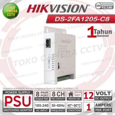 POWER SUPPLY HIKVISION 8 KAMERA ADAPTOR CCTV 8 KAMERA HIKVISION