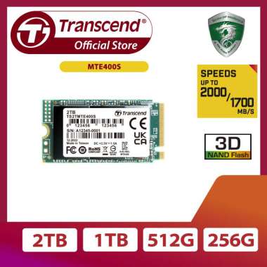 Transcend SSD MTE400S M.2 2242 NVMe PCIe Gen3 x4 for Ultrabook 2TB