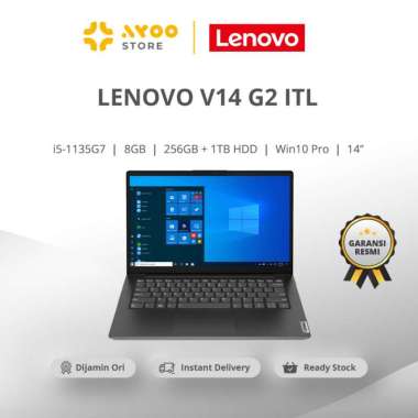 LENOVO V14 G2 ITL 5UID (i5-1135G7/8G/256G+1TB/W10Pro/14") - Black