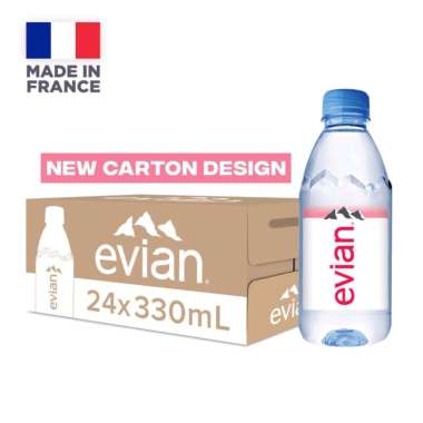 Evian. Natural Mineral Water 330ml. Original