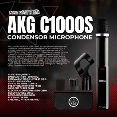 AKG C1000S / C1000-S / C1000 S Condenser Microphone